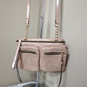 Juicy Couture Rose Gold-Gold Hardware Crossbody Bag Purse - Roomy A Must…